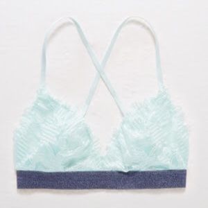 Aerie Bralette Mint/Grey - S